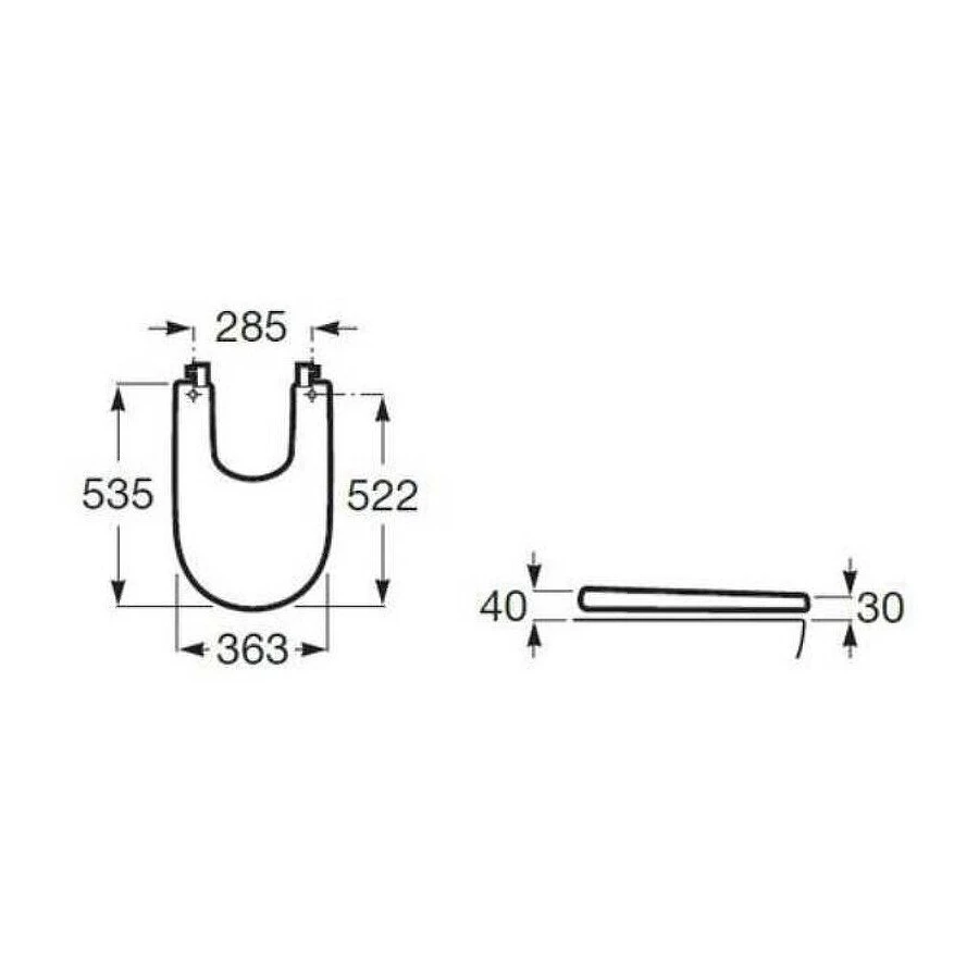 Крышка для биде Roca Meridian Soft Close 8062A200B