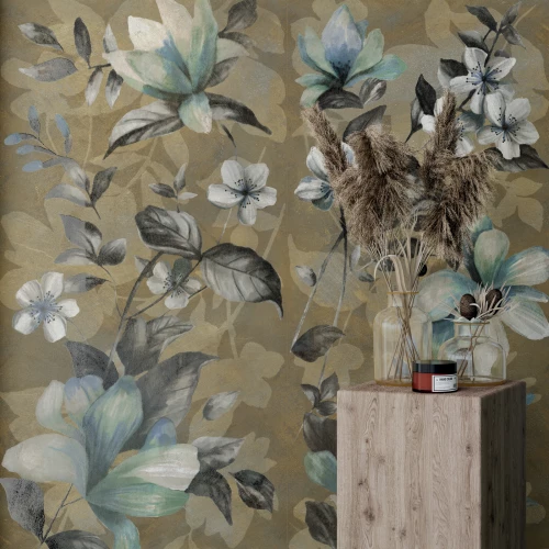 Керамогранит Dado Ceramica Wallpapers Fiore Oro rett матовый серый D303952 120х60 см
