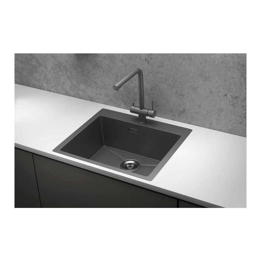 Кухонная мойка Granula 5951, графит матовый