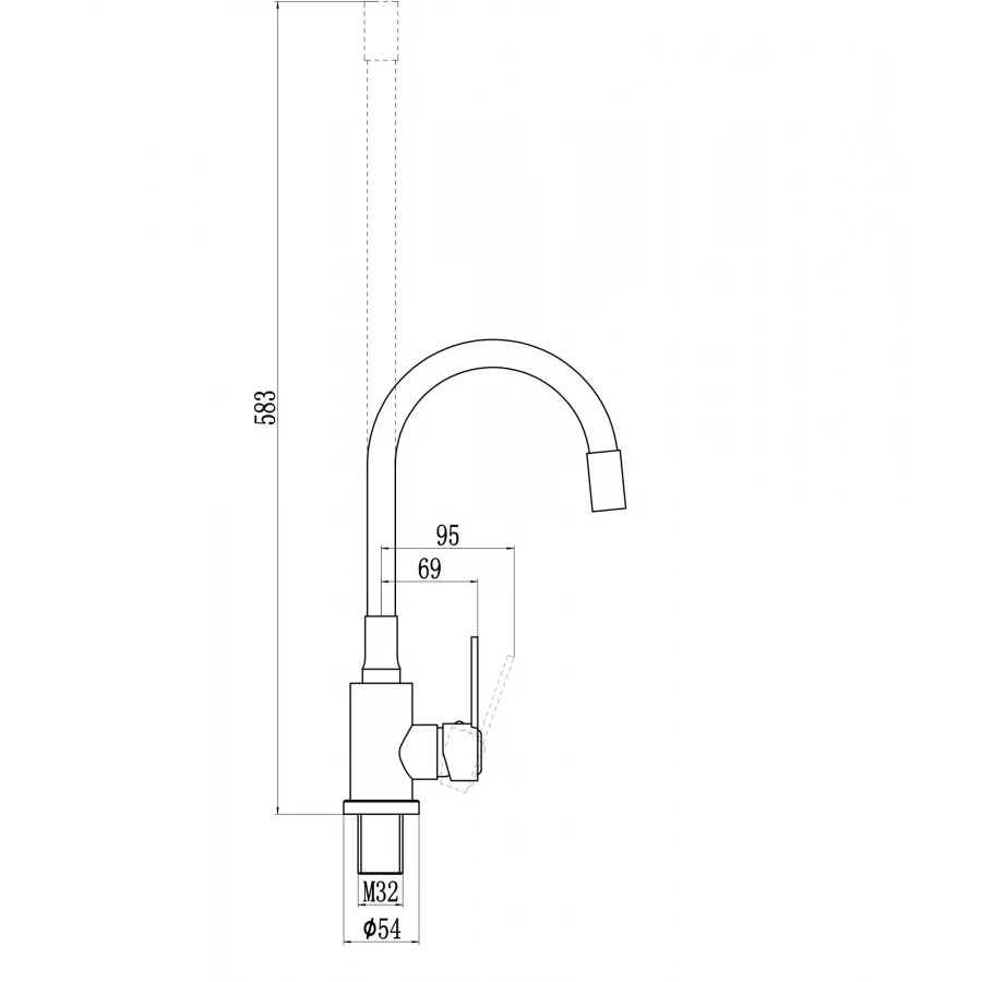 Смеситель Savol для кухонной мойки S-3002A12