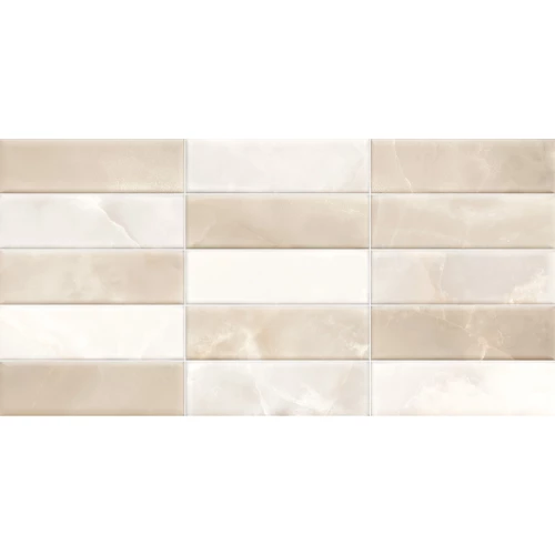 Плитка настенная ALMA Ceramica Azimut рельефная матовая бежевая TWA3060AZM14 60х30 см