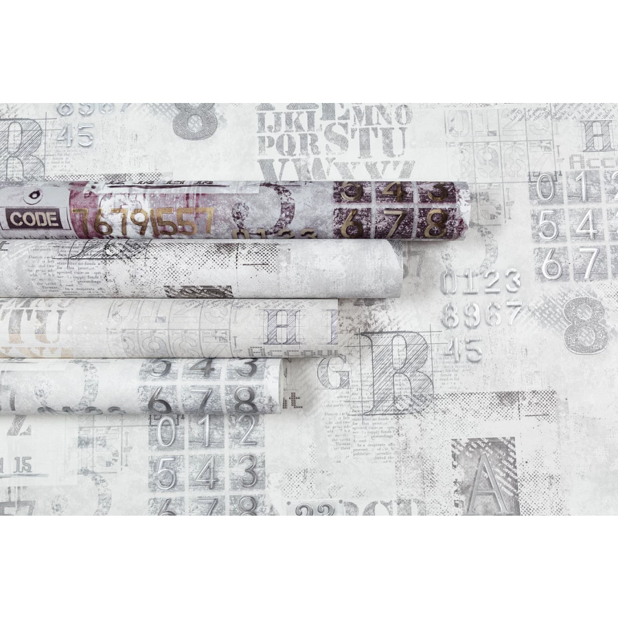 Обои флизелиновые VOG Collection П Аккаунт серые VV71920-44 1,06х10,05 м