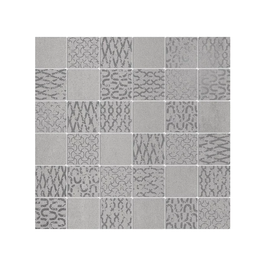 Керамогранит Kerama Marazzi Про Дабл Декор матовый мозаичный серый DD201120/MM 30x30 см