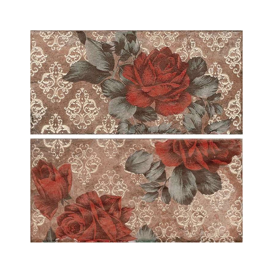 Керамогранит Serenissima Chicago Inserto Vintage Roses Old комп 2шт 1047608 20х10 см