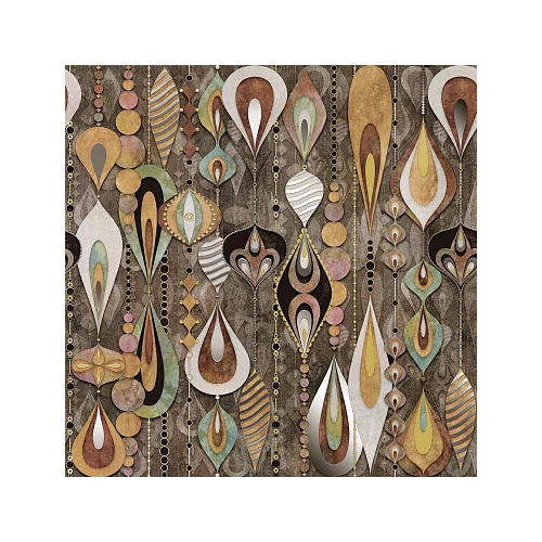 Плитка настенная Atlantic Tiles Lloyd Decor Wright матовая коричневая 90х90 см