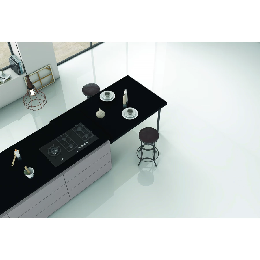 Керамогранит lamore Ceramic High Gloss 60х120 Zed Black глянцевый черный 60/120-019 120х60 см