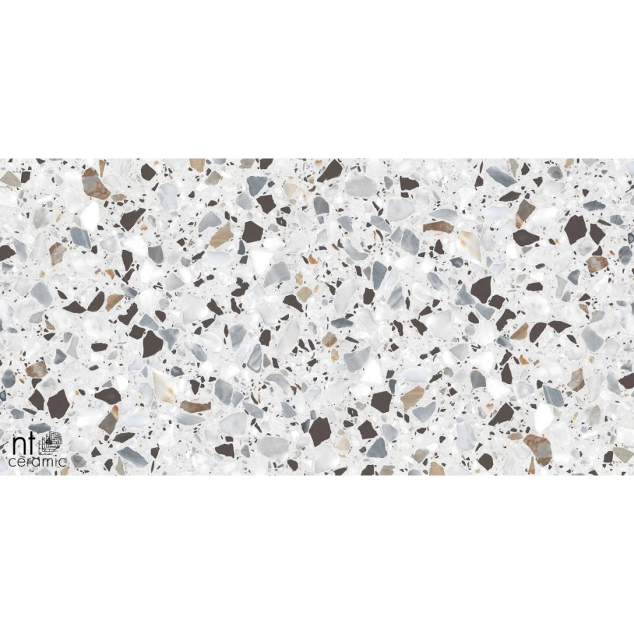 Керамогранит NT Ceramic Terrazzo White Матовый NTT99606 120х60 см