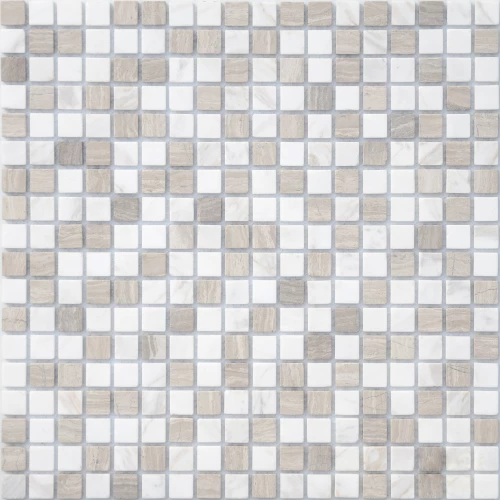 Мозаика из натурального камня LeeDo Ceramica Pietra Mix 2 MAT серо-белый микс 30,5x30,5 см