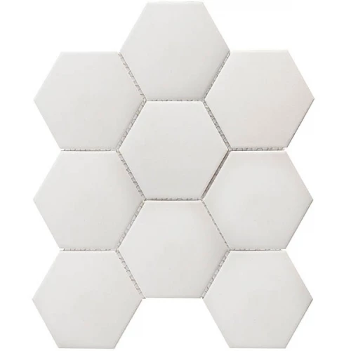Противоскользящая мозаика Starmosaic Hexagon Big White Antislip 29,5х25,6 см