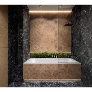 Керамогранит Arcadia Ceramica Cassero Nero Carving черный CR4017-A 120х60 см