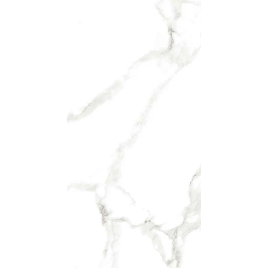 Керамогранит Belleza Statuario Silk Glossy глянцевый белый 120х60 см