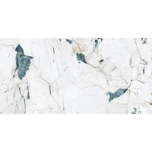 Керамогранит Crackstone Aqua лаппатированный шайн бирюзовый 120х60 см