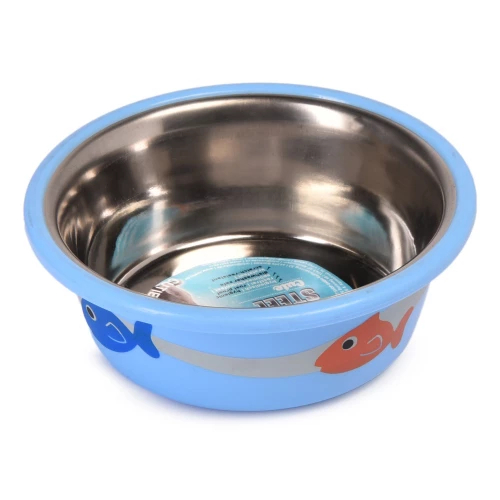 Миска Nobby с рисунком голубая металл 0,25 л