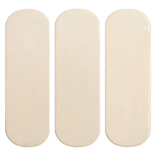 Плитка настенная DNA Tiles Calema Oval White Gloss глянцевая белая 136310 16х5,2 см