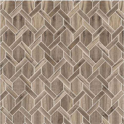 Плитка настенная Onda Универсал модульное панно Carlotto S матовая коричневая CARS001 38,7х33,9 см