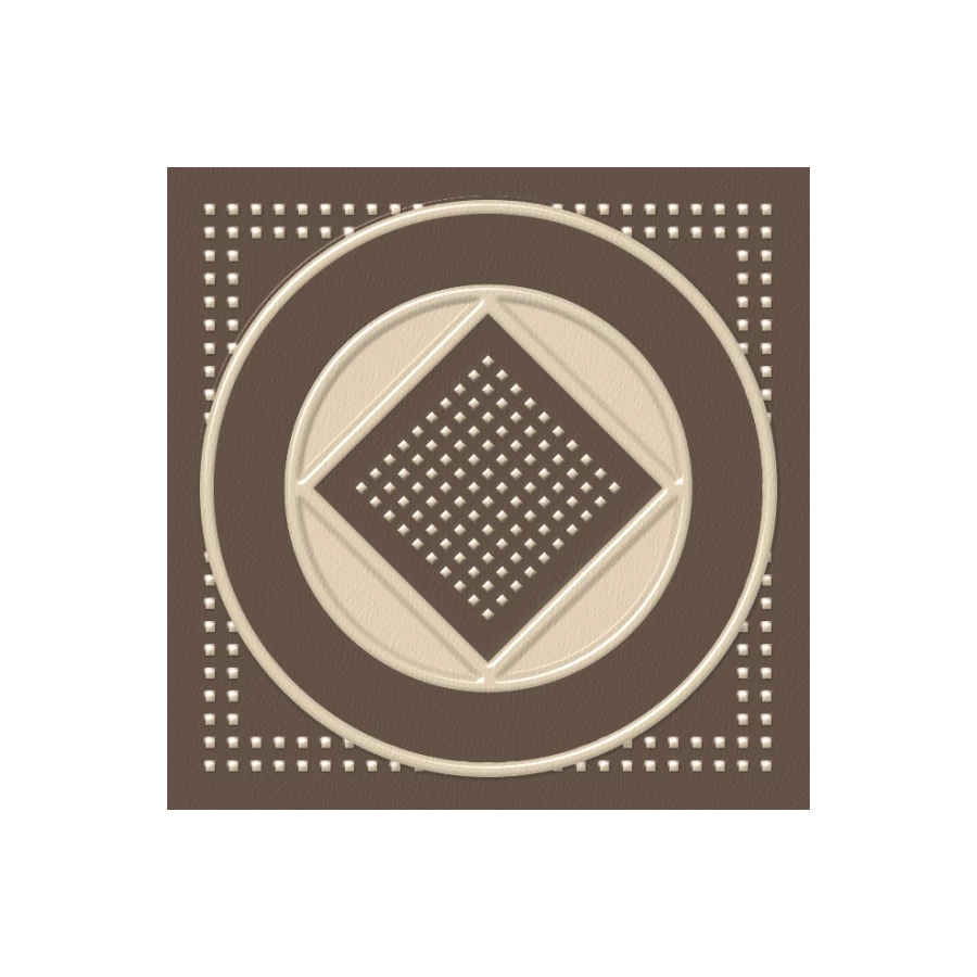 Декоративная вставка Estima Декоративная вставка Macedonia Beige неполированная 38625 5,8x5,8x0,7 см