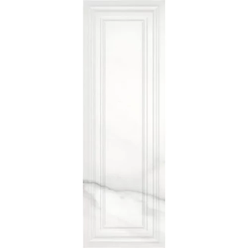 Плитка настенная Meissen Gatsby рельеф глянцевая белая GTU052 75х25 см