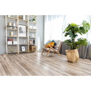 Каменный SPC ламинат Alpine Floor Real Wood синхронное тиснение Дуб Carry ЕСО 2-10 43 класс 6 мм 2.23 кв.м 122х18.3 см