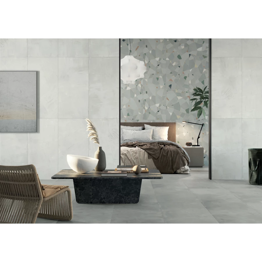 Керамогранит Dado Ceramica Wallpapers Kintsugi матовый серый rett D303951 120х60 см