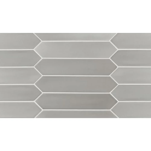 Плитка настенная Equipe Lanse Gray 27482 глазурованный матовый серый 25*5 см
