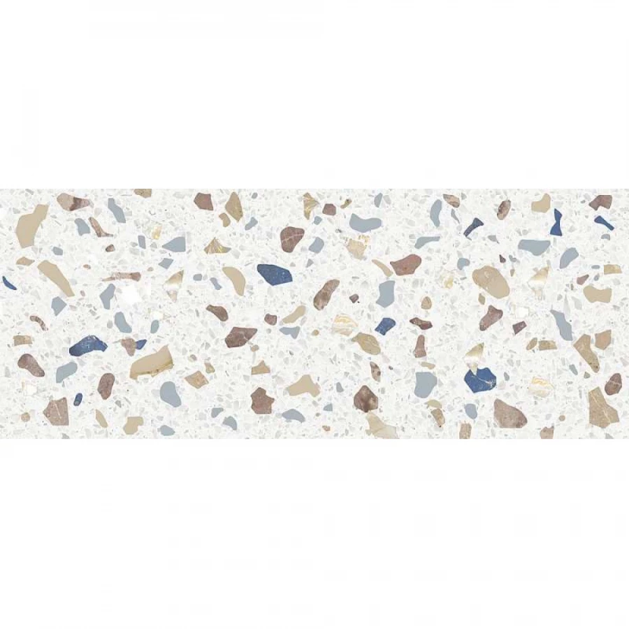 Плитка настенная Azori Colormix Terrazzo матовая белая 00-00108720 50,5х20,1 см