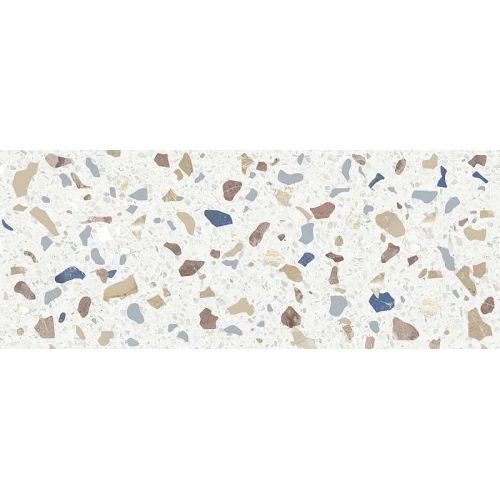 Плитка настенная Azori Colormix Terrazzo матовая белая 00-00108720 50,5х20,1 см