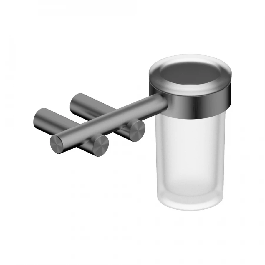 Стакан для зубных щеток с держателем Abber Osten 316 брашированная оружейная сталь AA1860BGG