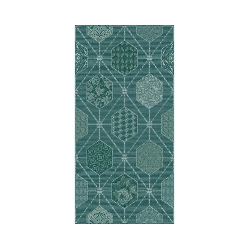 Декор Azori Devore Indigo Geometria 31,5*63 см