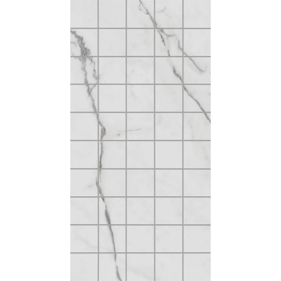 Декор чипсет Kerama Marazzi Коррер обрезной глянцевый белый KMD2PTG003BR 60x30 см