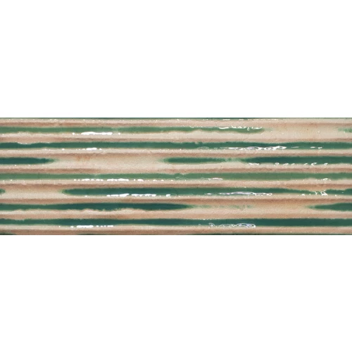 Керамогранит WOW Касабланка Сб Cомб Басил / Casablanca Сb Comb Basil глянцевый бежевый 135397 15х5 см