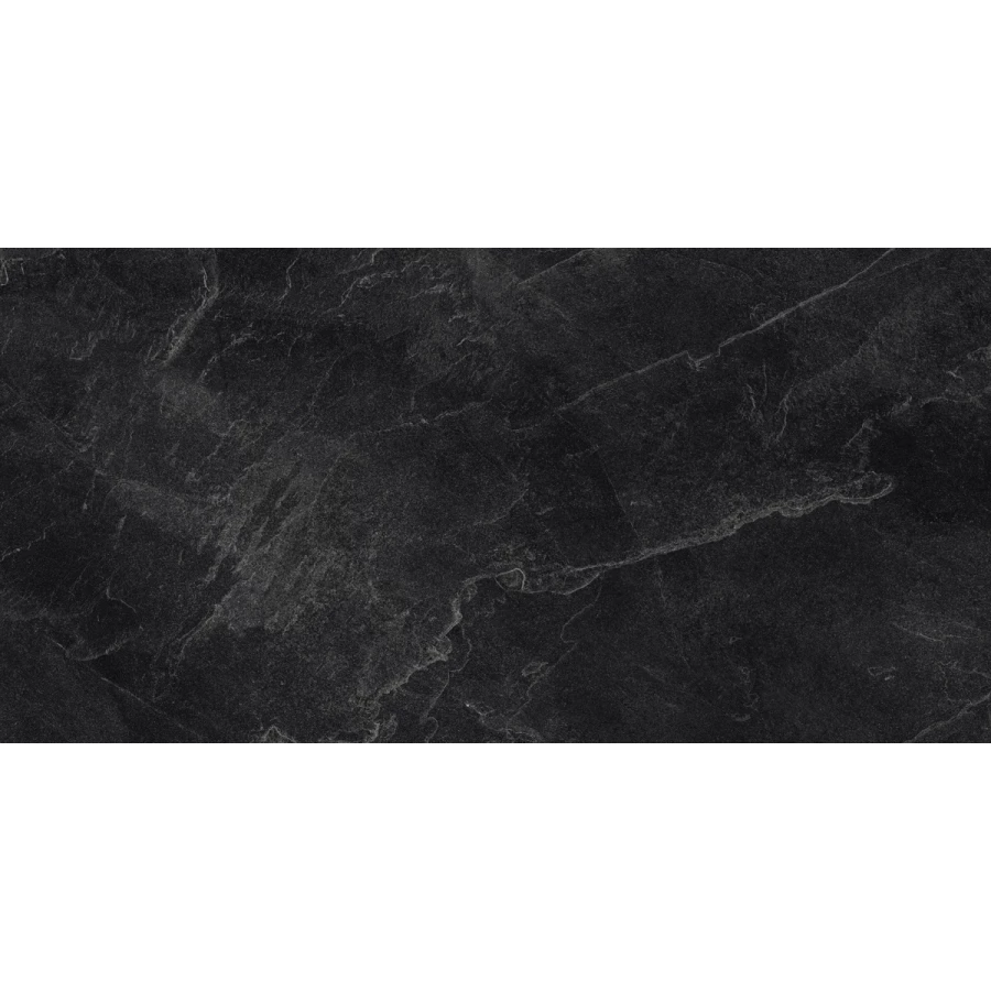 Керамогранит Laparet Archie Nero Pro R10GR STR матовый чёрный 120х60 см