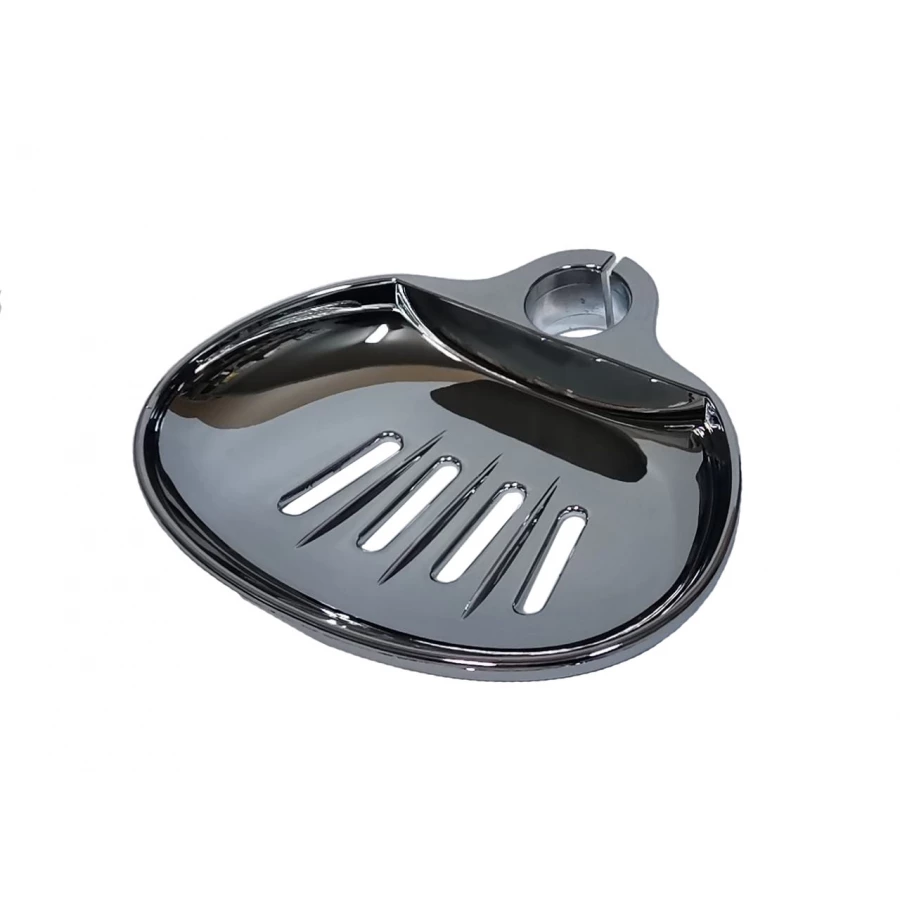 Мыльница Славен пластик хром диаметр присоединение 25 мм СЛ-ЗП-074