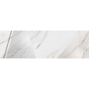 Плитка настенная Grespania Ceramica Marmorea Corinto Nauplia 2 Piezas глянцевая белая 17MD73N 100х31,5 см