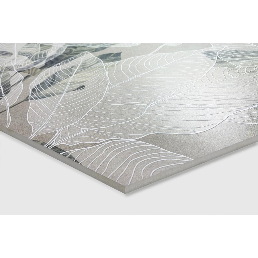 Декор Creanza Crayon Grey Decor Shape+Glue Art 3D-глазурь матовый зелёный SH1006-D 120х60 см