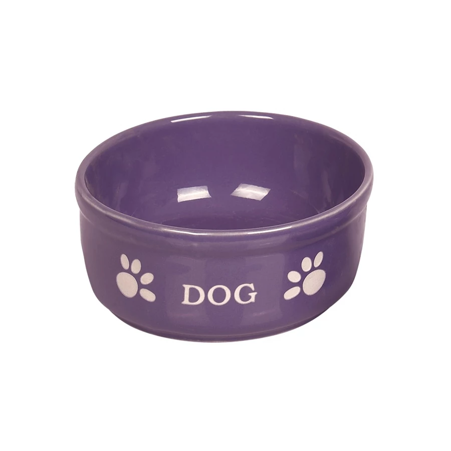 Миска Nobby Dog фиолетовая с рисунком керамика 0,46 л