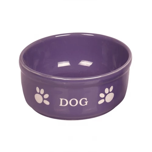 Миска Nobby Dog фиолетовая с рисунком керамика 0,46 л