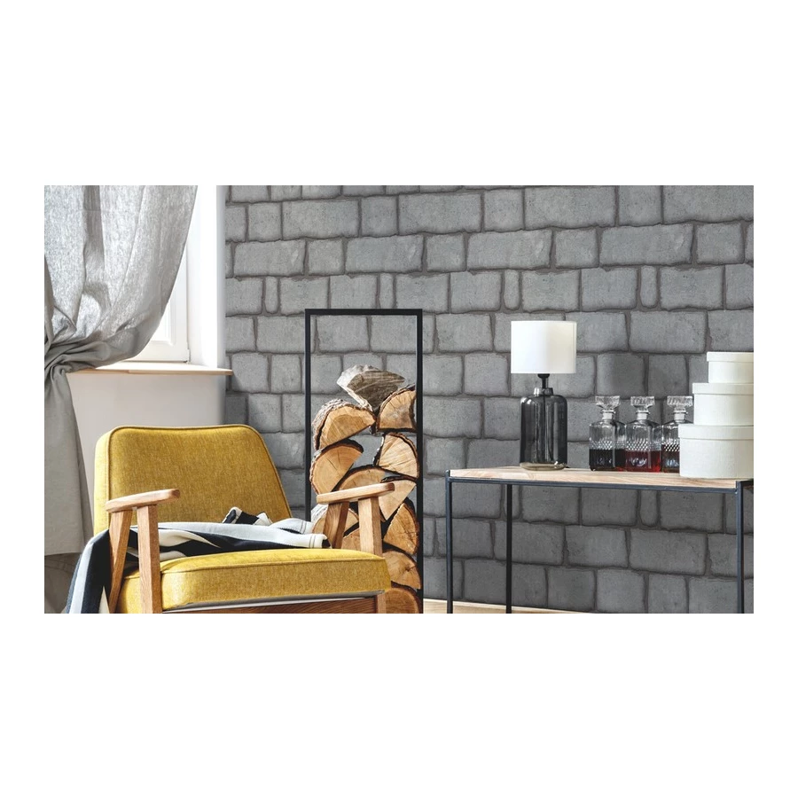 Обои флизелиновые Аспект Бруклин серые 70312-14 1,06х10,05 м