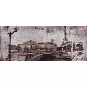 Декор Ceramika Konskie Postcard grey 1 20х50 см