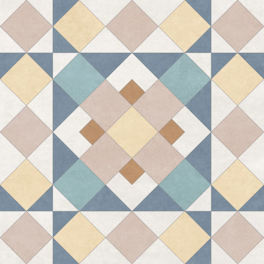 Керамогранит New Trend Design Art Mix 4 матовый многоцветный GP2020DMX55 20х20 см