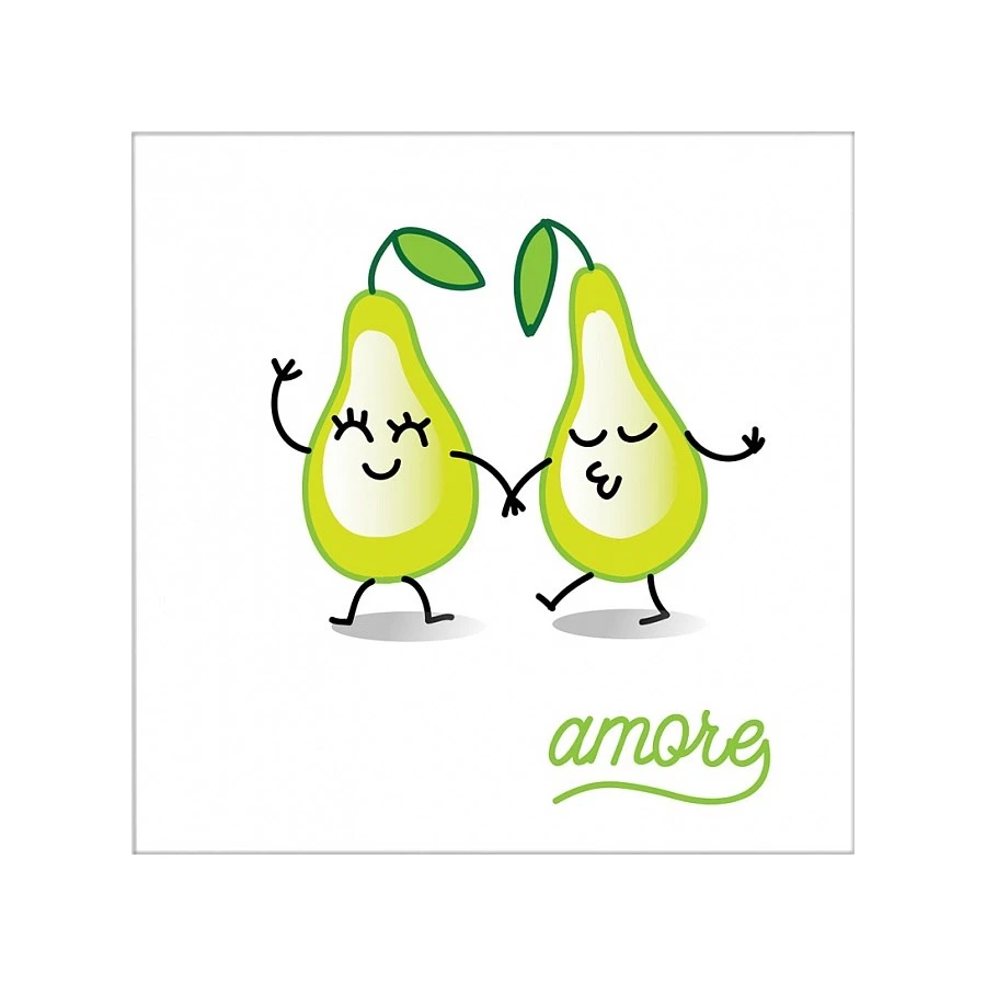 Плитка настенная Kerama Marazzi Фруктовая серенада Декор матовый зеленый NT/A160/5009 20х20 см