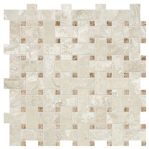 Мозаика Tureks Diana Royal&Paradise Honed Mosaic 2,5x5 Basket Weave MS01246 30.5x30.5 см