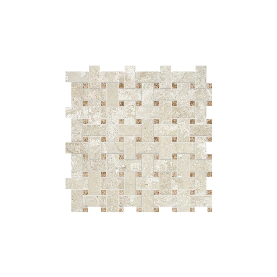 Мозаика Tureks Diana Royal&Paradise Honed Mosaic 2,5x5 Basket Weave MS01246 30.5x30.5 см