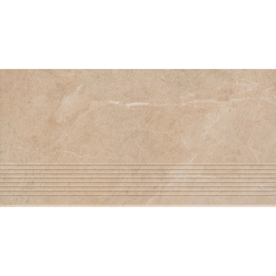 Керамогранит ступень Paradyz Ibis Beige Stopnica Prosta Mat 60х30 см