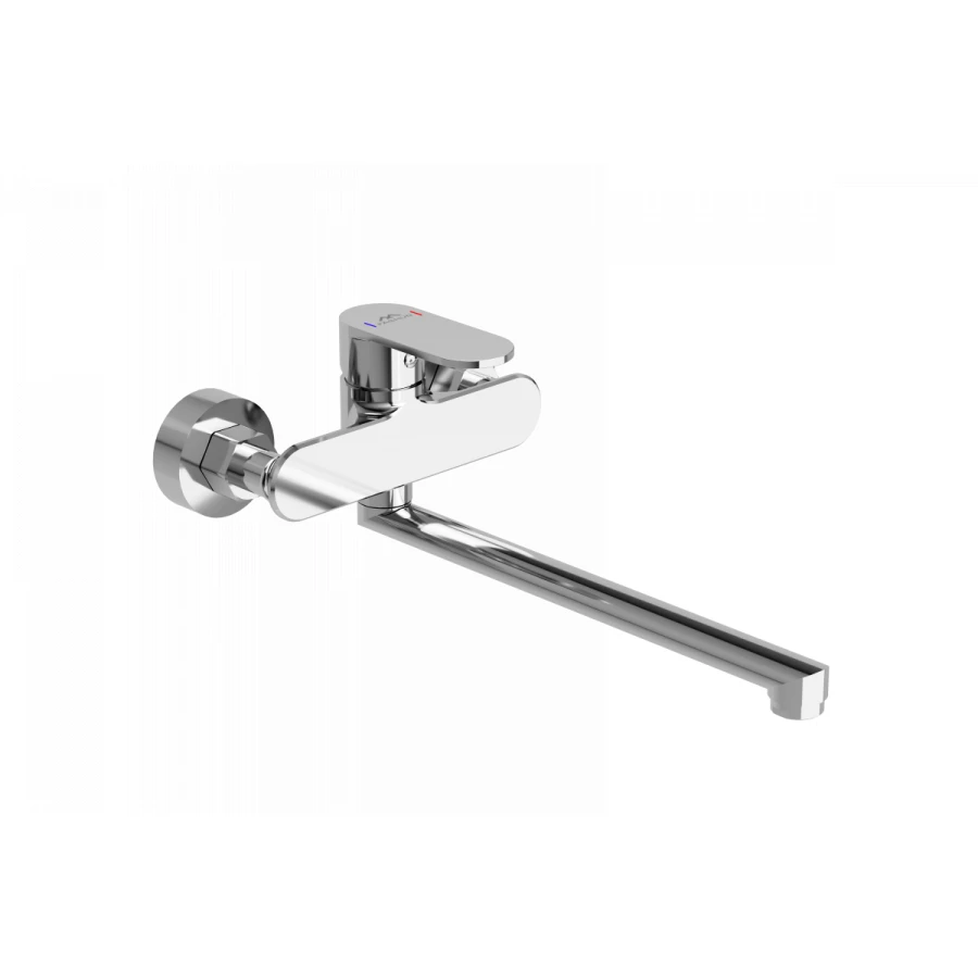 Смеситель Fashun настенный для умывальника мойки хром A4685