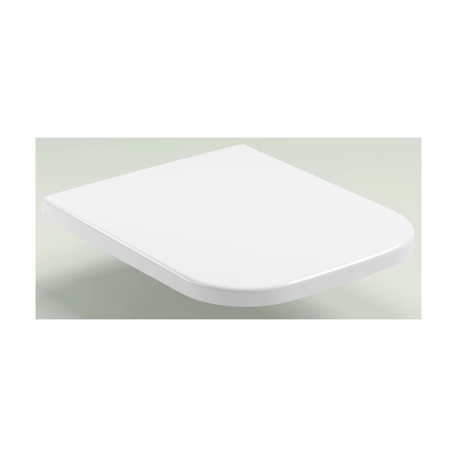 Быстросъемное дюропластовое сиденье Lavinia Boho с медленно опускающейся крышкой 33290200, подходит для всех унитазов из коллекции One