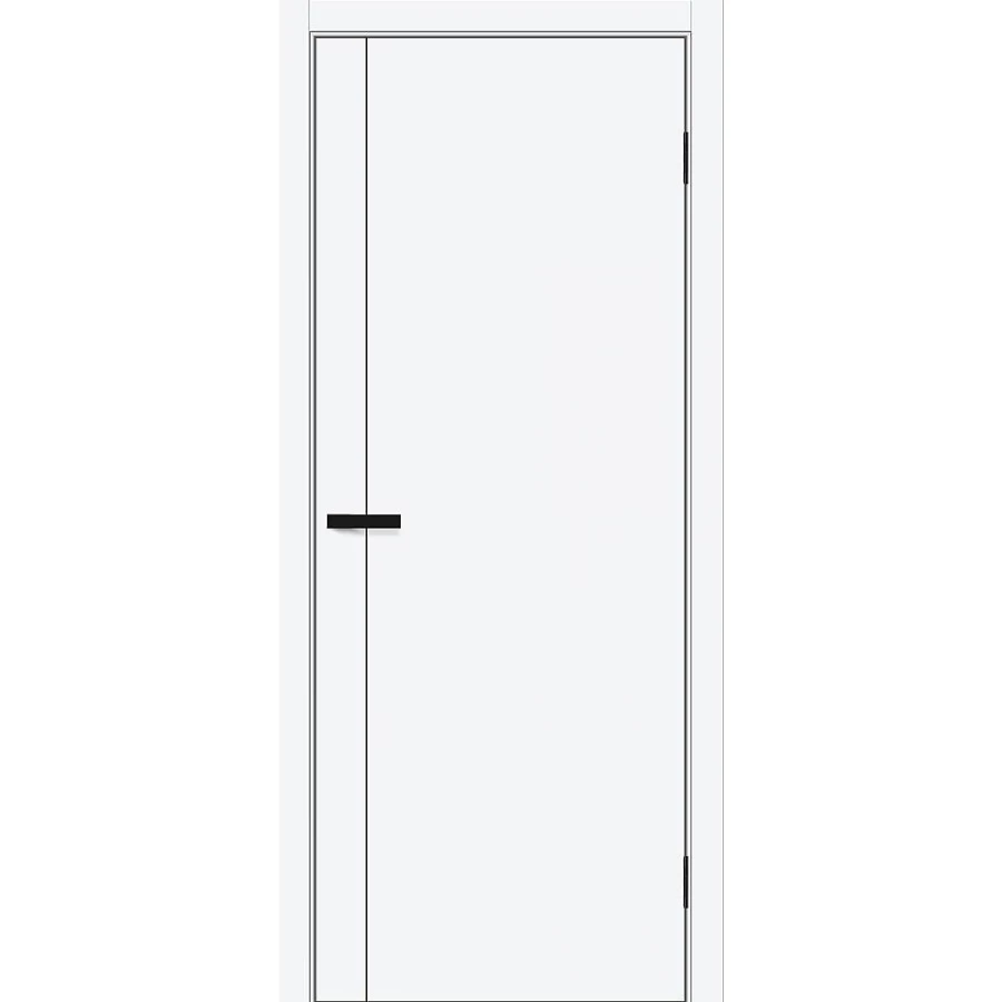 Межкомнатная дверь Bravo Браво-0.10 П 200x90 экошпон Bravo A полотно глухое цвет White Silk