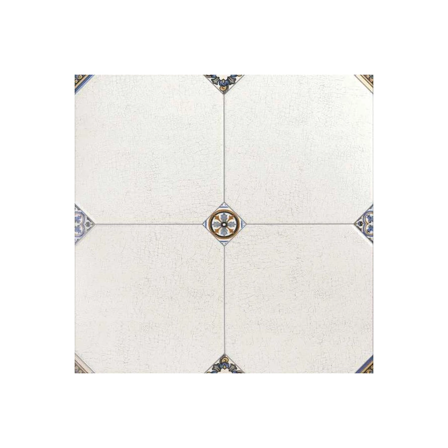 Керамогранит El Molino Manises Decor Blanco матовый белый 58x58 см