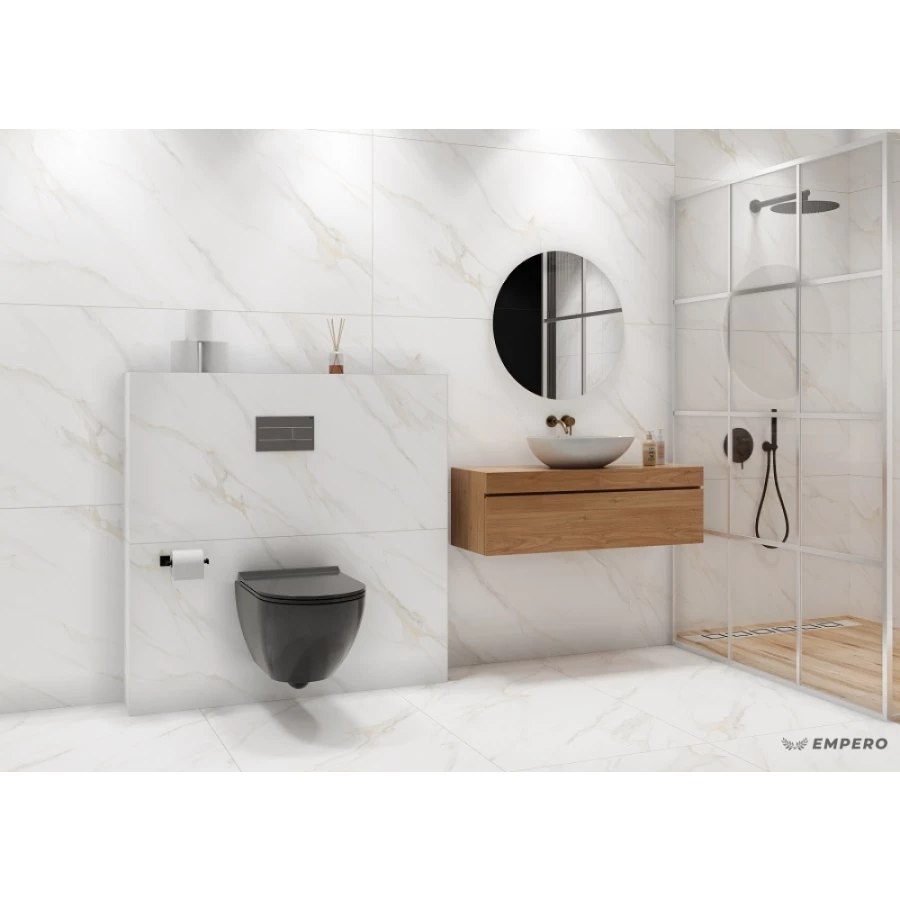Керамогранит Empero Velure Carrara матовый белый 01-00011065 120х60 см