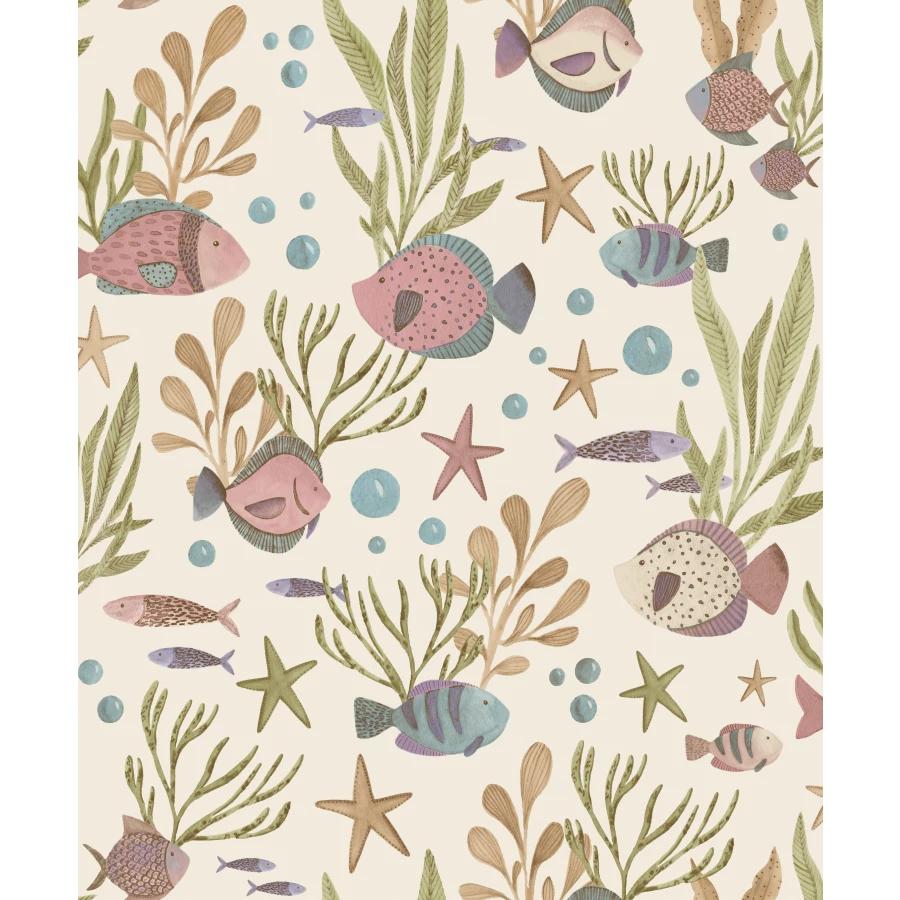 Обои флизелиновые Grandeco Little Dreamers бежевые LD 3318 0,53х10,05 м