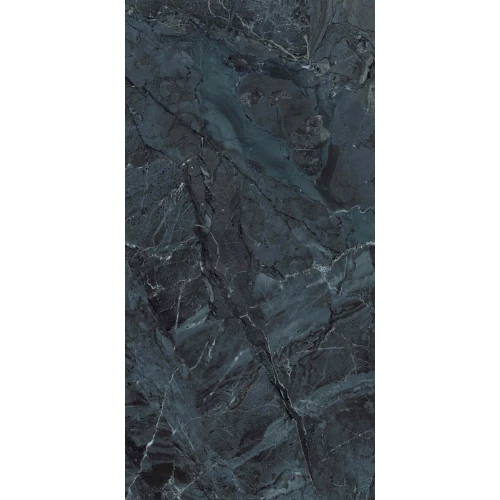 Керамогранит Belleza Covelano Teal High Glossy глянцевый черный 120х60 см